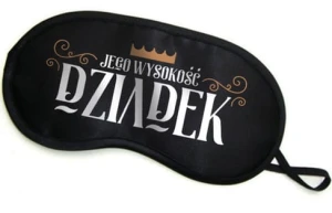 Opaska na oczy Jego wysokość dziadek (czarna)