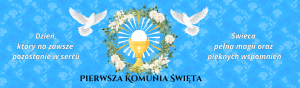 Etykieta na Świeczkę 17x15cm - Pierwsza Komunia On