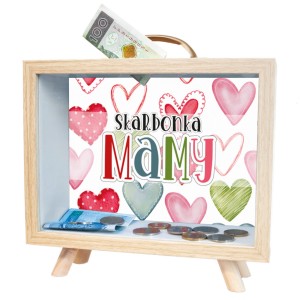 Skarbonka MDF z uchwytem - Skarbonka Mamy