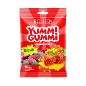 Żelki YUMMI GUMMI truskawkowe