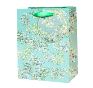 Torba QL-355 - Zielona w kwiaty