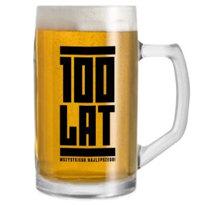 Kufel FUNNY BEER 500ml - 100 lat