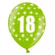 Balony 30cm, 18th Birthday Metallic Mix