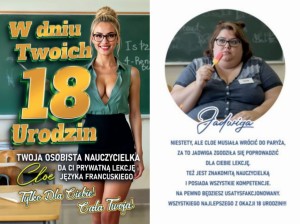 Karnet 2K 182 - W dniu Twoich 18 Urodzin (Cloe)