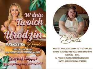 Karnet 2K 186 - Urodziny (masażystka Angela)