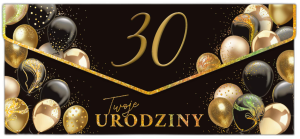 Karnet NR1 Koperta - 30 czarna