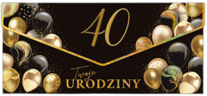 Karnet NR2 Koperta - 40 czarna