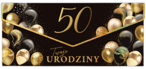 Karnet NR3 Koperta - 50 czarna