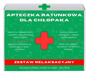 Pudełko 20x15x5cm - Apteczka dla Chłopaka