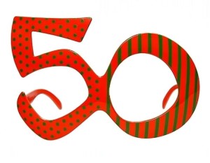 Okulary 50, pomarańcz