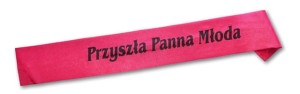 Szarfa SZ02 - Przyszła Panna Młoda Różowa