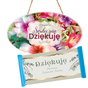 Zestaw na komunię - tabliczka + czekolada
