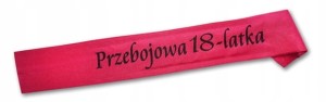 Szarfa SZ05 - Przebojowa 18-latka