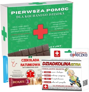Zestaw APTECZKA Dziadek - Herbata + mokate + żel + dziadkomax + czekolada
