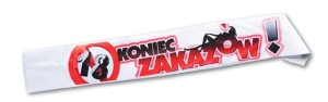 Szarfa SZ21 - 18 Koniec Zakazów!