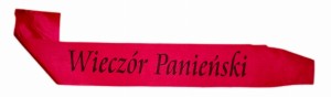 Szarfa SZ01 - Wieczór Panieński