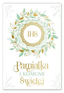 Karnet B6-NR9 - Pamiątka I Komunii Św.